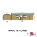 Goodwood Mammoth (10' x 30') Professional Tongue and Groove Apex Shed