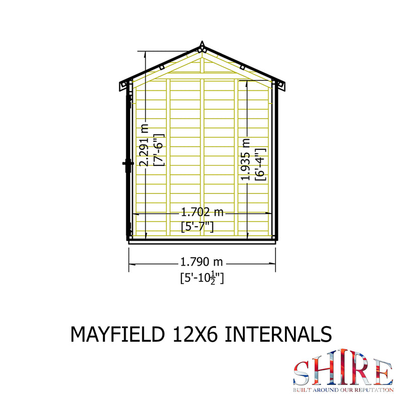 Mayfield Summerhouse 12'x6' in T&G