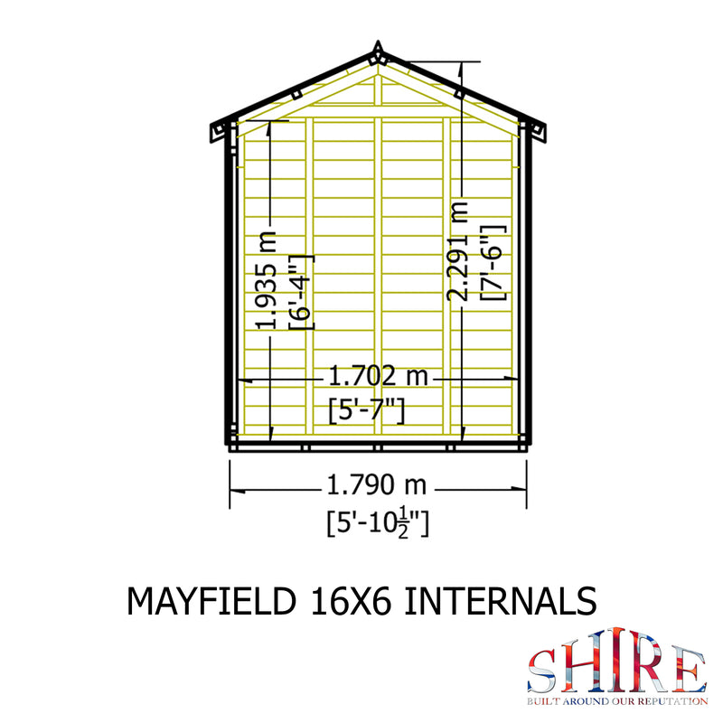 Mayfield Summerhouse 16'x6' in T&G