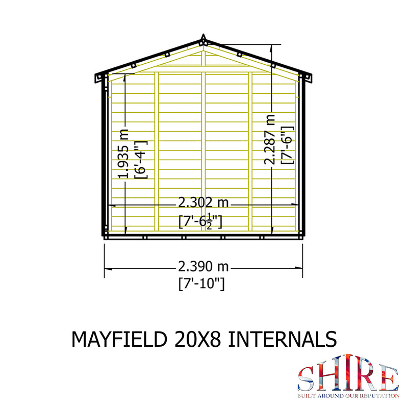 Mayfield Summerhouse 20'x8' in T&G