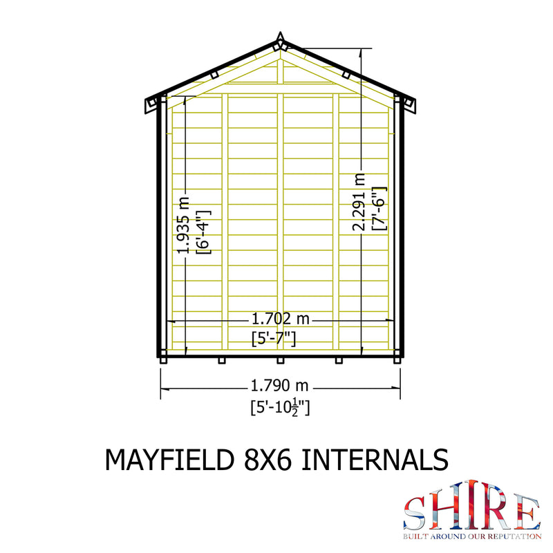 Mayfield Summerhouse 8'x6' in T&G