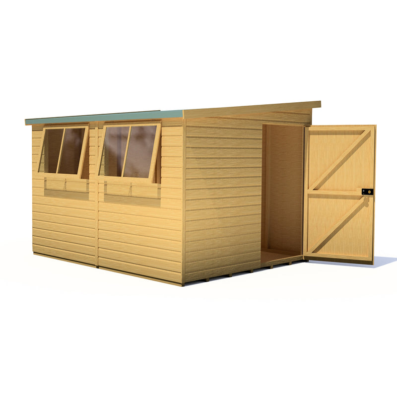 Goodwood Norfolk (10' x 8') Professional Tongue and Groove Pent Shed