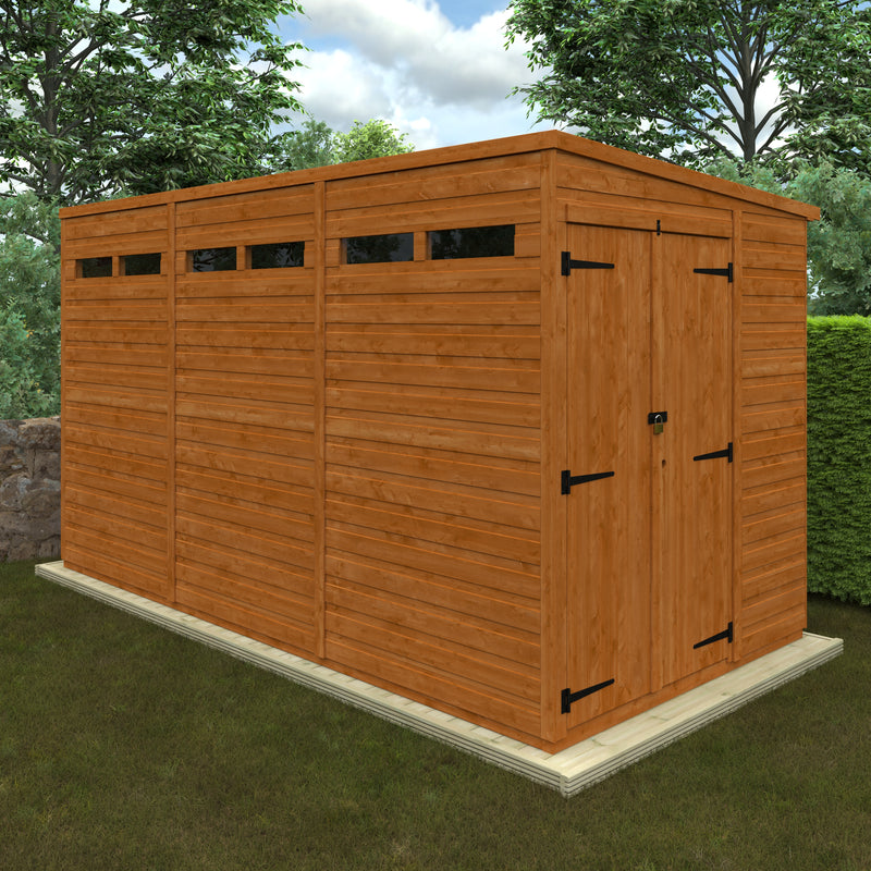 Woodlands Double Door Security Flex Pent Shed