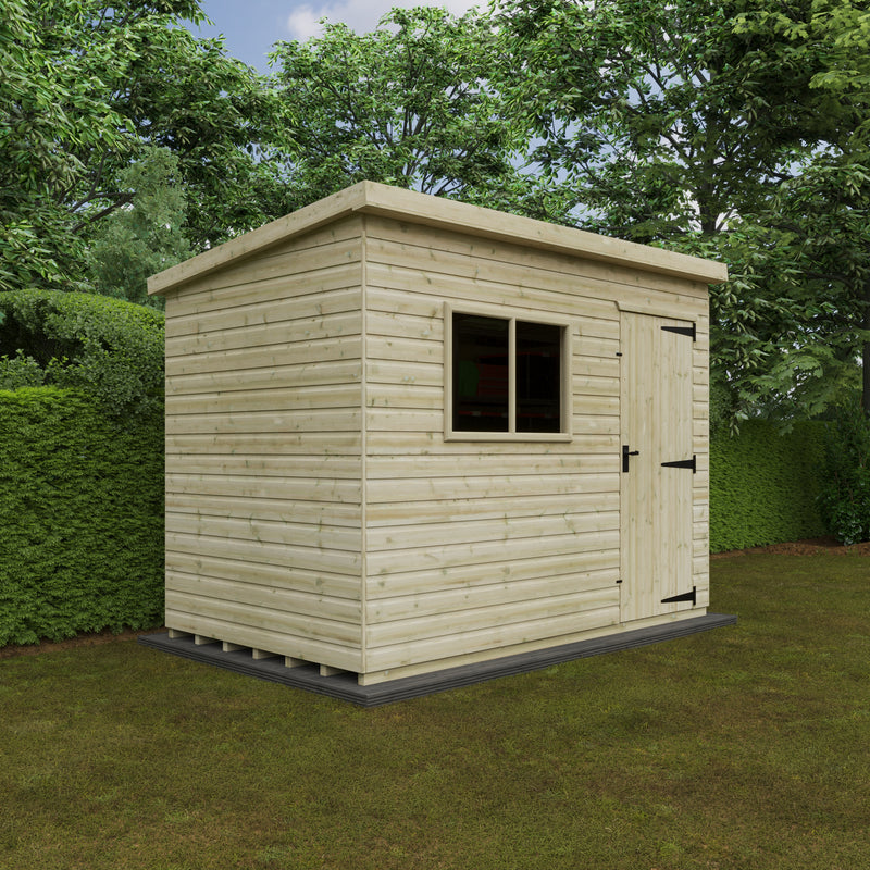 Woodlands Tanalised Pent Premier Shed