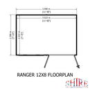 Ranger (12' x 8') Professional Storage Shed