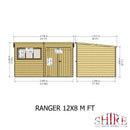 Ranger (12' x 8') Professional Storage Shed