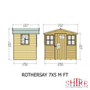 Rothesay (7' x 5') Professional Storage Shed