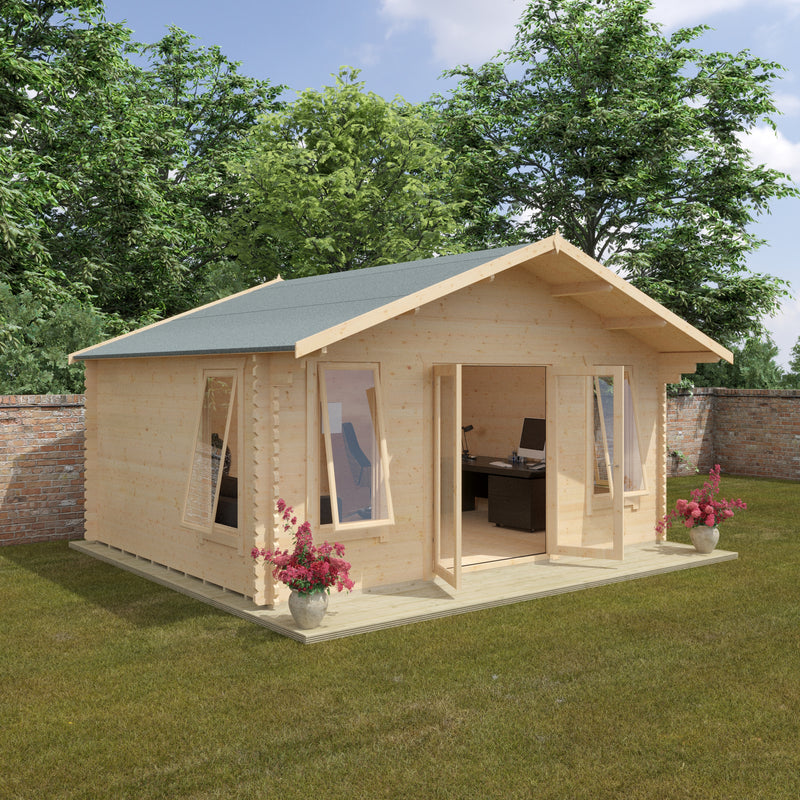 Woodlands Sutton Log Cabin in 44mm Logs