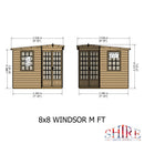 Goodwood Gold Windsor (8' x 8') Summerhouse