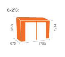 Woodlands Glorybox Shiplap Pent 6'x2'3"