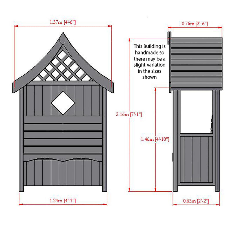 Arum Garden Arbour (4'1'' x 2'2'')