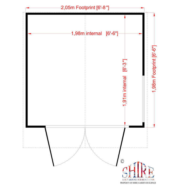 Buckingham Summerhouse (7' x 7')