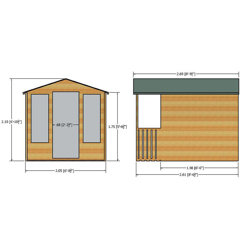 Chatsworth Summerhouse (7' x 7')