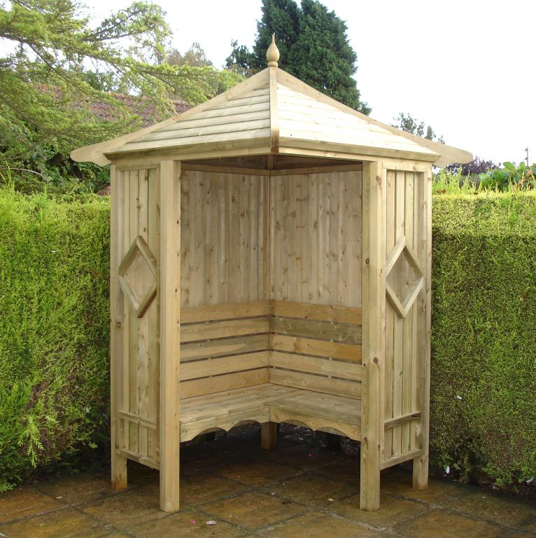 Corner Garden Arbour (4'1'' x 4'1'')