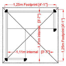 Corner Garden Arbour (4'1'' x 4'1'')