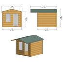 Crinan Log Cabin - Various Sizes Available