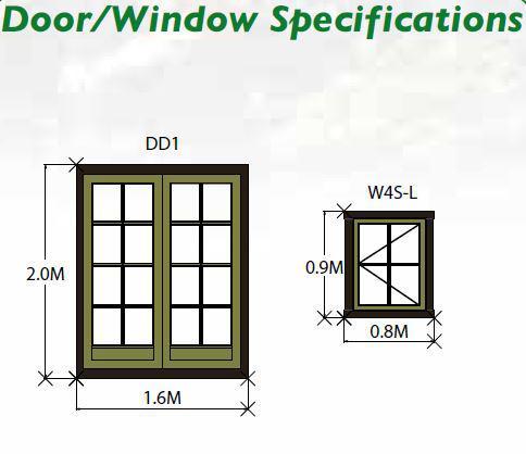 Dalby Log Cabin - Various Sizes Available