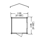 Danbury Log Cabin - Various Sizes Available