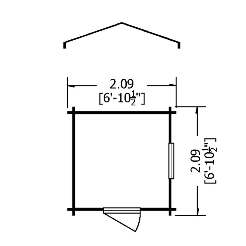Danbury Log Cabin - Various Sizes Available