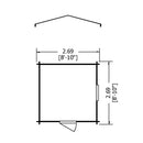 Danbury Log Cabin - Various Sizes Available