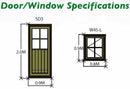 Dean Log Cabin - Various Sizes Available