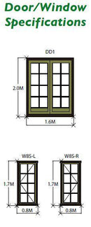 Glentress Log Cabin 13G x 15 (3890G x 5390mm)