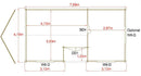 Elveden Log Cabin in 44mm & 70mm Logs - Various Sizes Available
