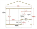 New Forest Log Cabin 20G x 13' (44mm & 70mm Log Sizes Available)