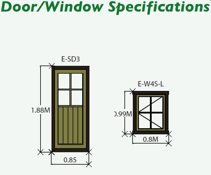 Herewood Log Cabin - Various Sizes Available