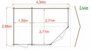 Livia & Ropsley Log Cabin 10G x 14 (2960G x 4340mm) in 28mm Logs