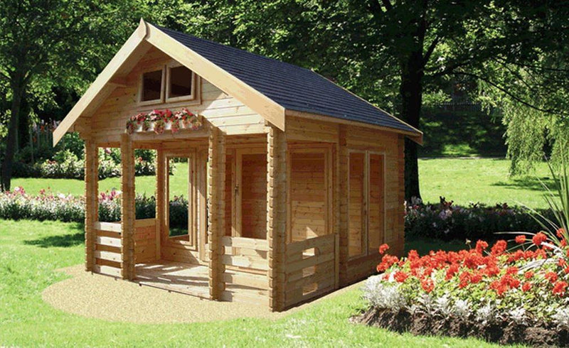 Rockingham Log Cabin 13G x 15' (44mm & 70mm Log Sizes Available)