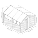 10'x8' Overlap Apex Shed