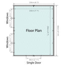 10'x8' Overlap Apex Shed
