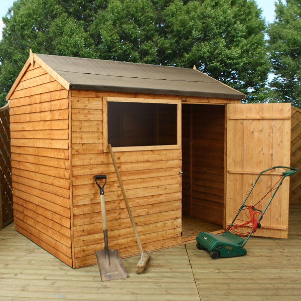8'x6' Overlap Reverse Apex Shed