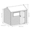 8'x6' Overlap Reverse Apex Shed