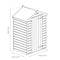 3'x4' Overlap Apex Shed