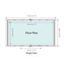 3'x5' Overlap Apex Shed