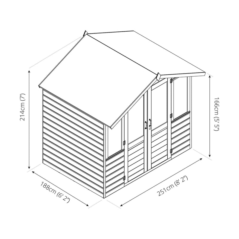 7'x5' Traditional Summerhouse