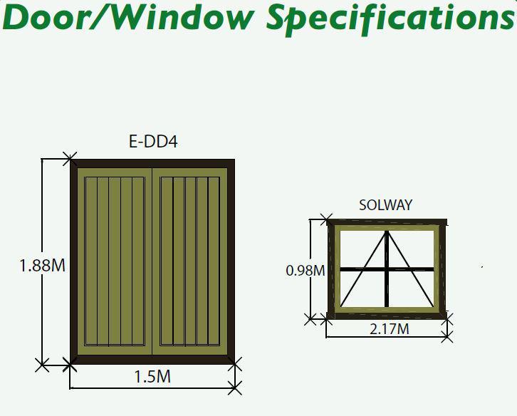 Solway Log Cabin - Various Sizes Available