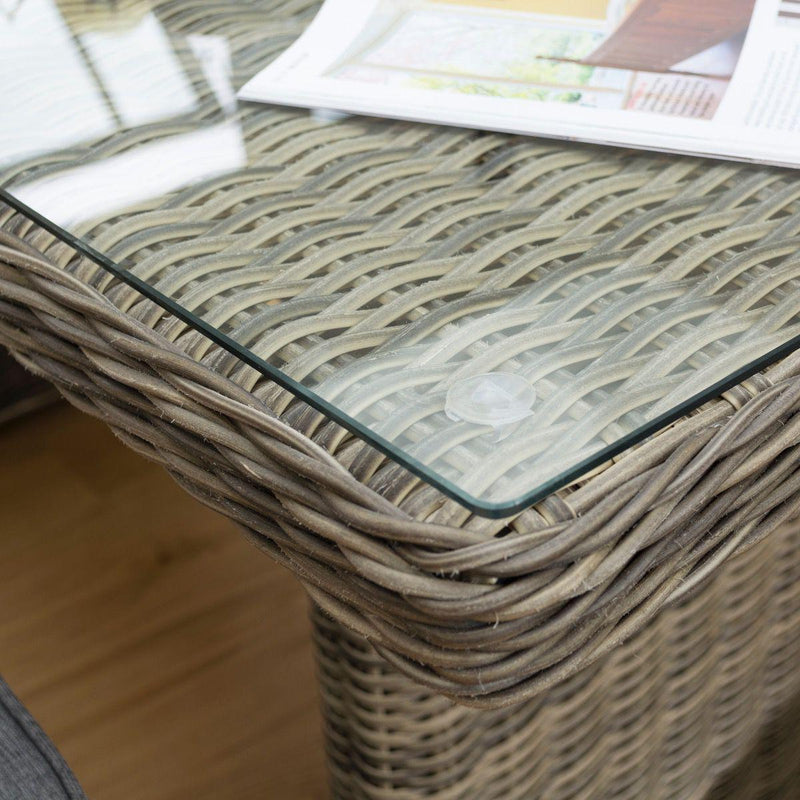 Thornbury Corner Dining Set Natural Weave Norfolk Sheds