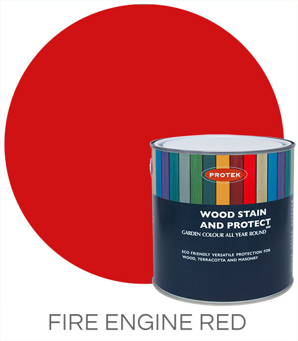 Protek Wood Stain & Protect - Fire Engine Red