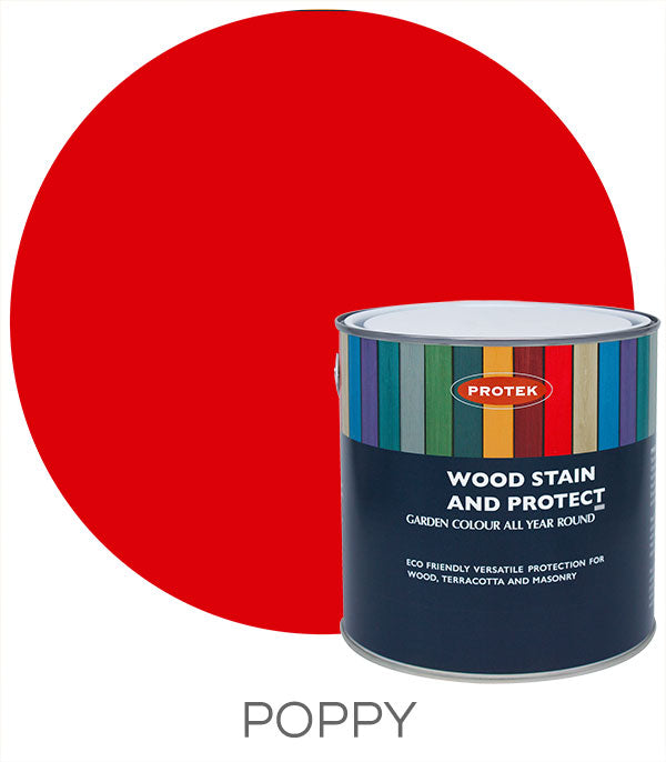 Protek Wood Stain & Protect - Poppy